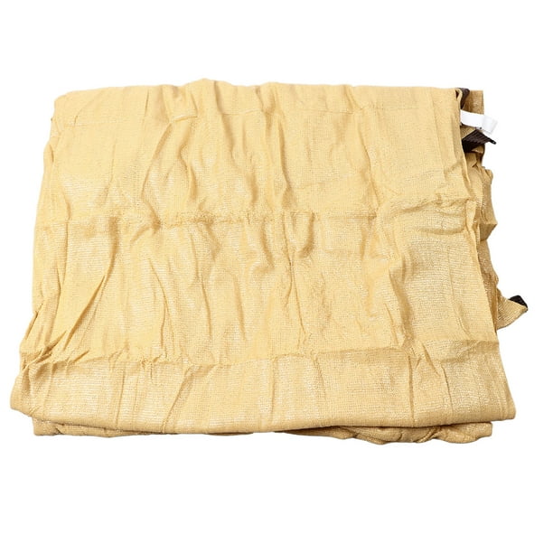 M Buder Toldo Vela de Sombra Rectangular Beige 400x600 cm (13.1x19.7 ft) Malla de Polietileno Engrosada para Protección Solar en Jardín y Piscina