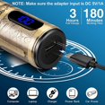thumbnail image 3 of tondeuse Cheveux Hommes,electriques Tondeuse Barbe Homme, Professionnelle Tondeuse Cheveux Sans Fil, Usb recargable Tondeuse Cheveux Cran Led,, 3 of 5