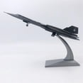 thumbnail image 6 of Alloy Diecast 1:144 Blackbird 71A Fighter with Display Stand,Metal Plane Model for Shelf Office Desktop Room Ornaments, 6 of 10