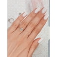 thumbnail image 4 of solitaire jewels 1.5CT Oval Halo Moissanite Engagement Ring For Women, 14K Rose Gold, 4 of 6