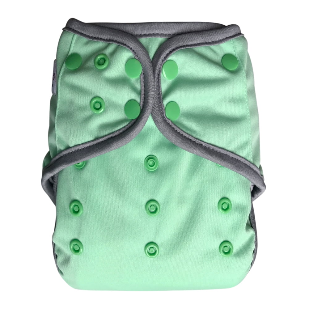 MODERN CLOTH NAPPIES REUSABLE ADJUSTABLE DIAPERS Green Pirate Turtle Beach SHELL 