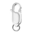 thumbnail image 2 of Lobster Claw With Split 925 Sterling Clasp For Necklace Ears, 2 of 8