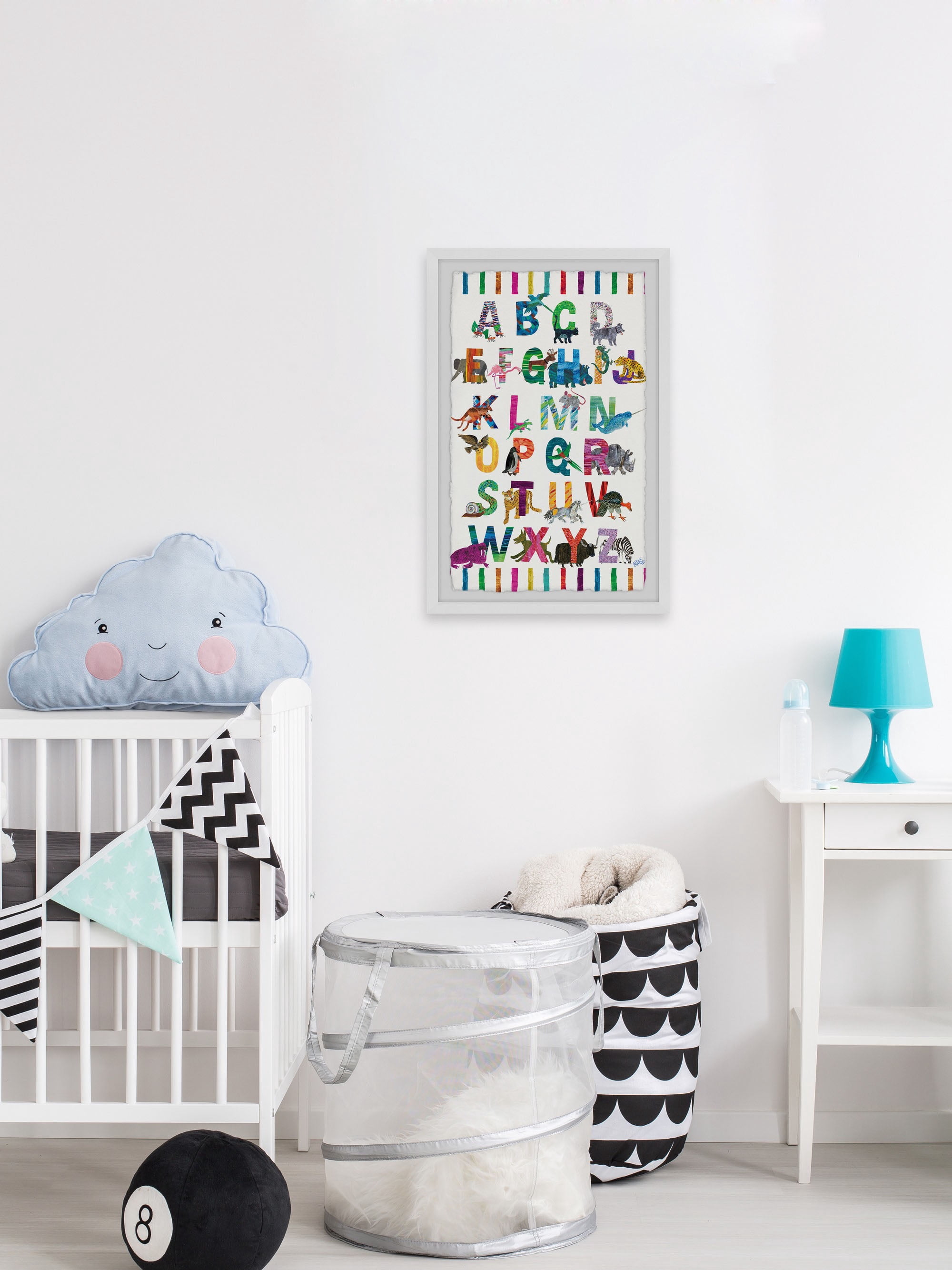 Marmont Hill Alphabet Jungle By Eric Carle Framed Wall Art, 12.00" x 1.50"