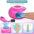 thumbnail image 3 of Kit de esmaltes de uñas Amagoing para niñas de 6 a 12 años con secador de uñas y escritorio, 3 of 8
