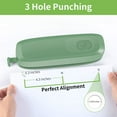 thumbnail image 6 of AFMAT Electric 3-Hole Punch, AC or Battery,Effortless Punching, Long Lasting Paper Punch for Office Studio, 6 of 7
