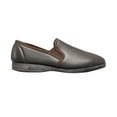 thumbnail image 2 of Sleepers Mens Hadley Softie Leather Twin Gusset Slippers, 2 of 3