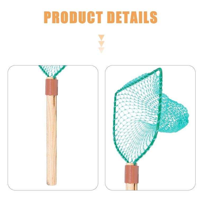 Fishing Net Collapsible and Adjustable Fishing Net Wood Handle