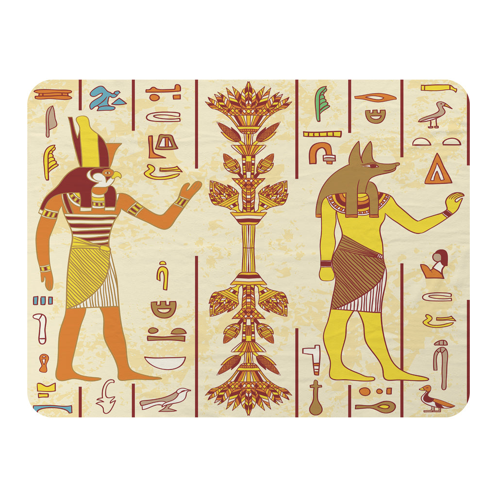 Egyptian Gods & Ancient Egyptian Hieroglyphs (Blanket)