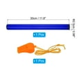 thumbnail image 2 of Relay Track Baton Plastic Race Running Stick Athletics with Whistle Blue, 2 of 6