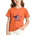 thumbnail image 2 of BFHHYA Youth 4th of July Tee Tops Patriotic Print Crew Neck Short Sleeve Shirts Boys Girls Summer Fashion Tees Shirts 3-15 Years, 2 of 6