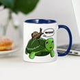 thumbnail image 3 of CafePress - Snail Riding Turtle - 11 oz Ceramic Mug - Novelty Coffee Tea Cup, 3 of 4