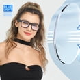 thumbnail image 4 of Gafas inteligentes OHo, gafas de seguridad con altavoz Bluetooth, protección UV para interiores y exteriores y control por voz, unisex (lente de luz azul), 4 of 6