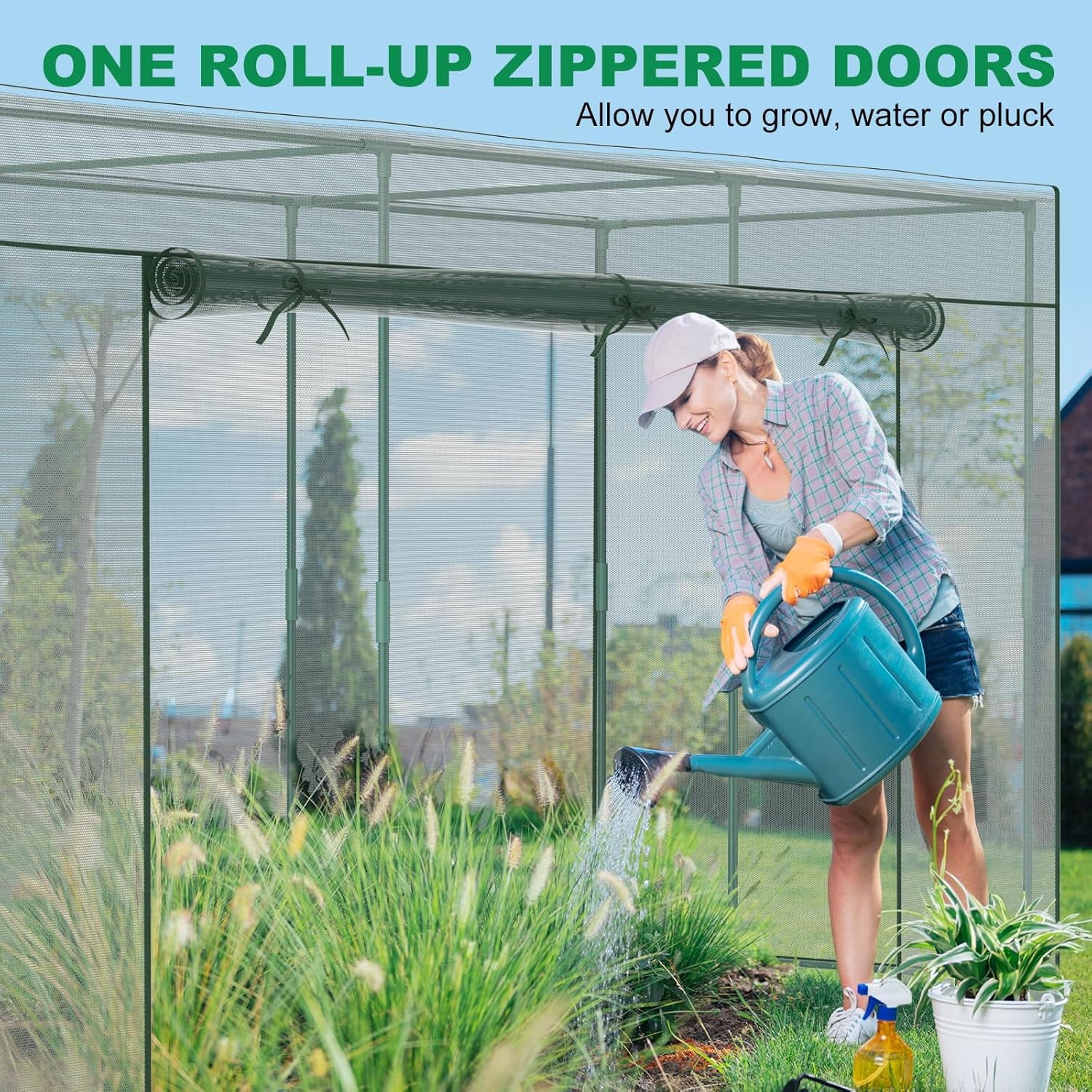 Crop Cages for Garden Plant, 11.8x3.9x6 Ft Plant Protection Tent