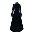 thumbnail image 3 of AnuYalue Adult Witch Costume Women Gothic Vampire Halloween Party Cosplay Dress with Hat, 3 of 4