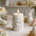 thumbnail image 4 of Molde de silicona para velas de Pascua con diseño de conejito en relieve, cilíndrico, para hacer velas, suministros para fiestas de Pascua, 4 of 8