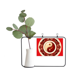 thumbnail image 1 of China Taichi patrón ocho diagrama Marco De Metal Florero De Cerámica Decoración, 1 of 4