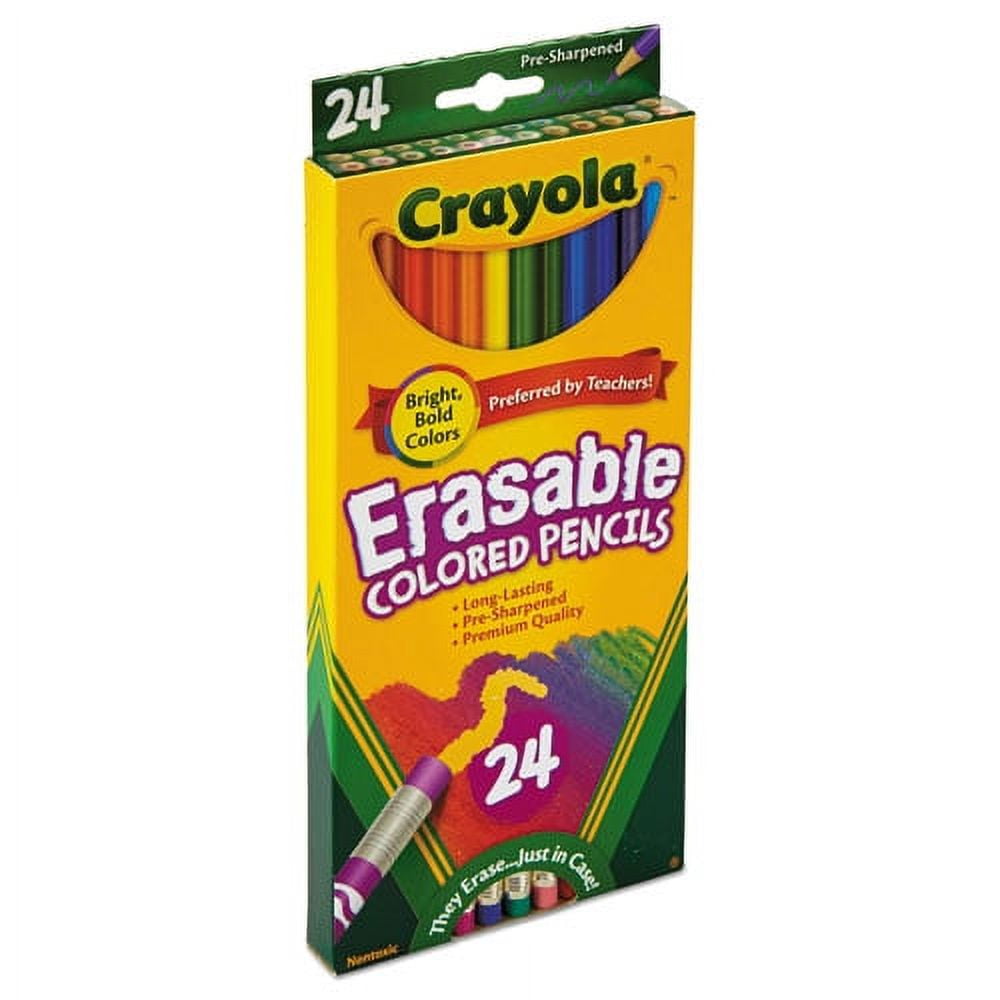 Crayola Short Erasable Colored Pencil, 1 Pack of 2 Piece
