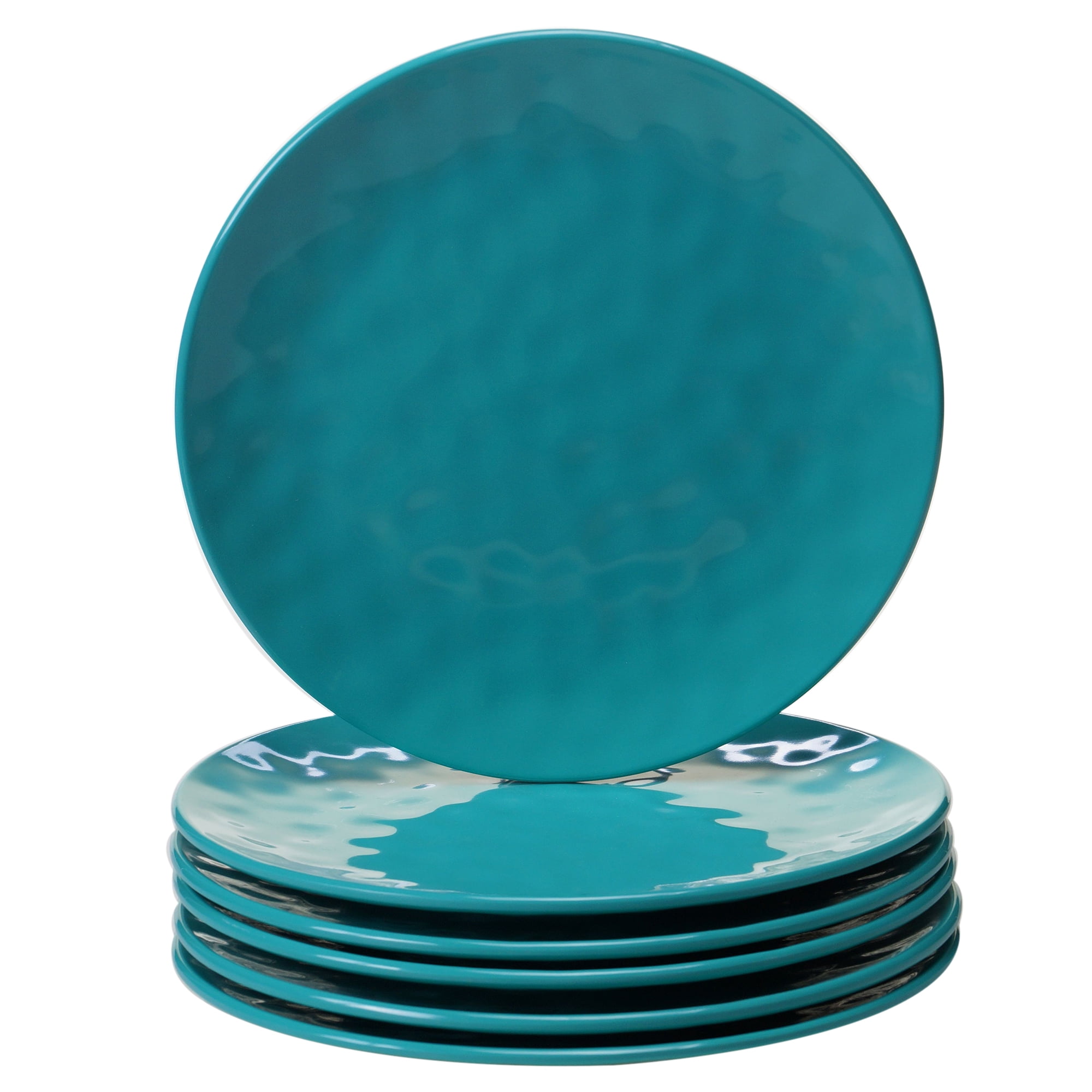 Teal Melamine Set/6 Salad Plate 9"
