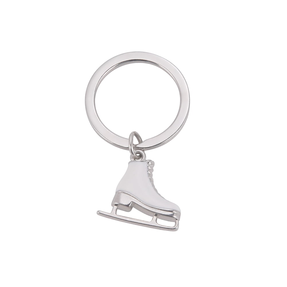 EUEAVAN Ice Skate Keyring for Girls Ice Skating Charm Keychain Figure