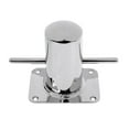 thumbnail image 3 of Marine 316 4.5'' Bollard Cleat/ Mooring Bit W/ 4.6x 3.5'' Base Plate, 3 of 5