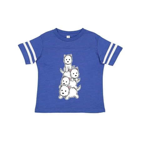 

Inktastic Kawaii Westie Stack Gift Toddler Boy or Toddler Girl T-Shirt