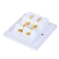 thumbnail image 3 of 86x86mm 4 Binding Post Banana Plug Face Plate Panel Speakers, 3 of 5