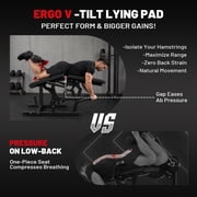 Mikolo NOVA™ Leg Extension and Curl Machine, Adjustable Leg Curl Machine for Home Gym, Seated Leg Extension and Lying Leg URL Machine, Leg Workout Equipment with 160lb Weight Plates