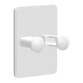 thumbnail image 1 of Estante de almacenamiento sin perforaciones, estante para maquinillas de afeitar para baño, estante con ganchos, estante para maquinillas de afeitar, 1 of 5