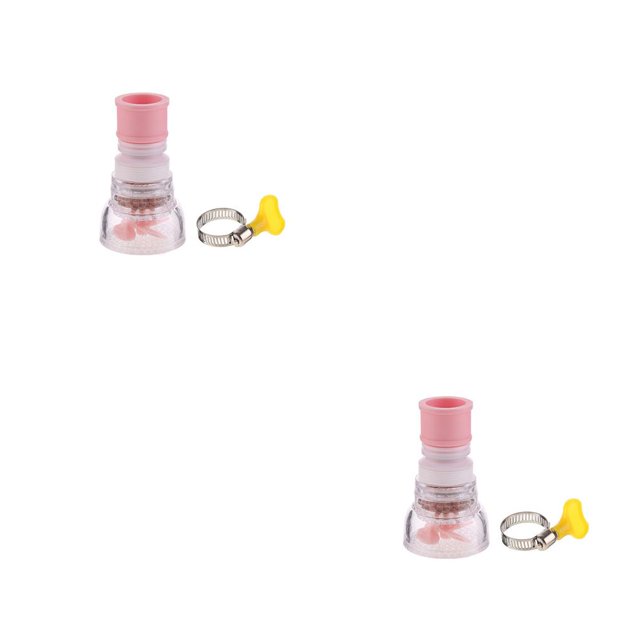 Advancent Grifo aireador rociador 3 modos a prueba de salpicaduras grifo de agua difusor accesorio de boquilla de ahorro de agua 1 capa piedra rosa Rosa piedra de 1 capa 2piezas