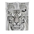 thumbnail image 1 of Gouchee Home Sheerkan King Duvet Cover Set – 3-Piece Oeko-Tex Certified Cotton Bedding with Majestic Tiger Print, 1 of 2