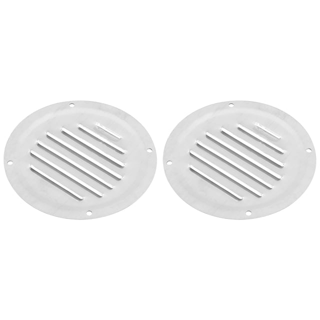 2Uds 5 Pulgadas Redondo Marina Barco Rejilla Ventilación
