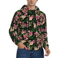 thumbnail image 2 of Fotbe Men's Hoodie with Rose Flowers Pattern - Kangaroo Pocket Pullover Hooded Sweatshirt, Perfect for Daily Wear, Travel, and Home-X-Large, 2 of 7