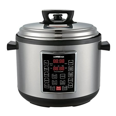 GoWISE USA 12-Quart 12-in-1 Electric Programmable Pressure Cooker (Stainless