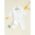 Suealasg Little Boys Gentleman Suits Outfit 1T 2T 3T 4T Toddler Boys