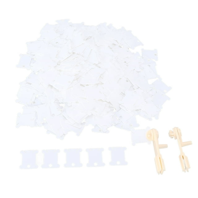 Planche d'Enroulement en Plastique, 400 Pcs Fil Dentaire en Plastique, Planche de Fil à Coudre, Carte d'Enroulement, Design Révolutionnaire