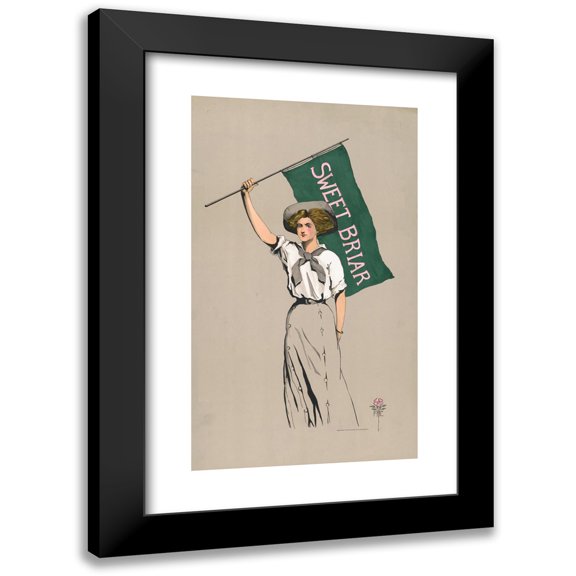 F. B. Couper 10x14 Black Modern Framed Museum Art Print Titled - Sweet Briar (1908)