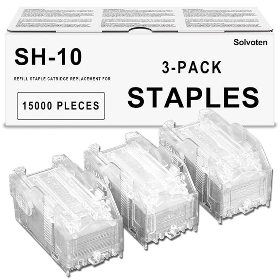 SH10 SH-10 Staple Cartridge Compatible with Kyocera 1903JY0000 SH10 SH-10 Staples Cartridges Refills(3 Cartridges)