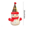 thumbnail image 3 of Gumesh Furry Snowman Christmas Pillow - Plush Sofa Decor, Happy Christmas Series Design, Perfect for Holiday Living Room & Cozy Gifts, 3 of 6