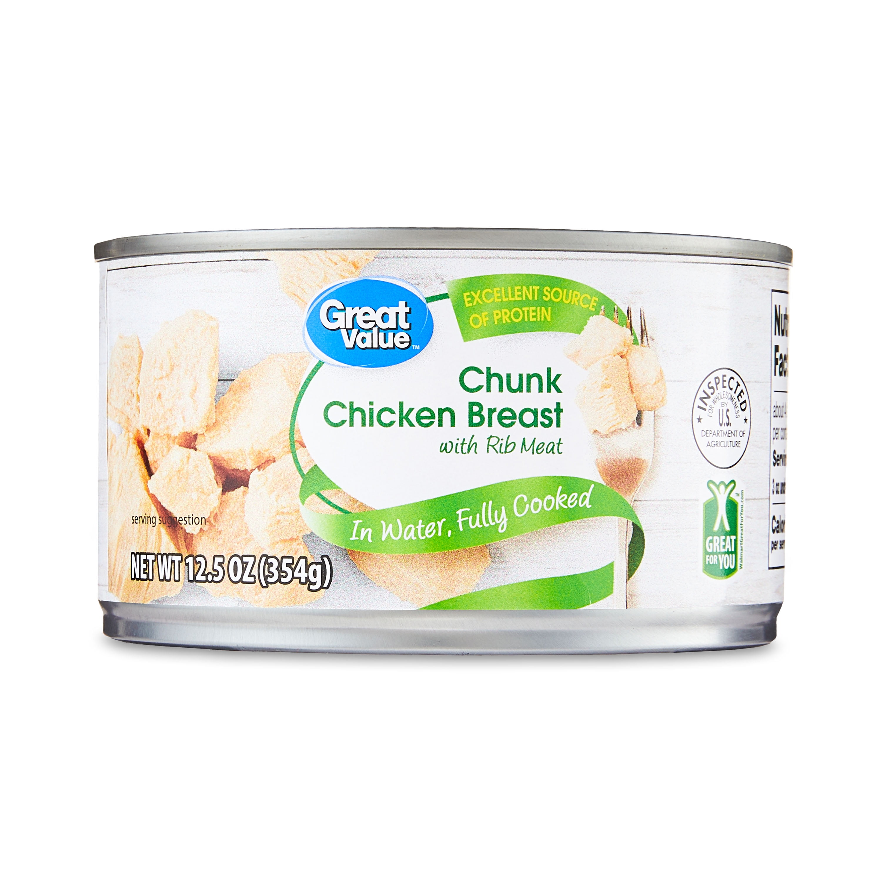 Great Value Gv Chunk Chicken In Water 12.5 Oz.