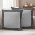 thumbnail image 2 of Black Retro Greek Key Outdoor Pillow Covers 18x18 Set of 2,Waterproof Patio Throw Pillowcase Protectors,Gray Greece Ancient Farmhouse Geo Decorative Pillow Shams Cushion Covers for Seat Bed Couch, 2 of 8