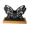 thumbnail image 3 of CoudarTitie Butterfly Napkin Holder for Table Countertop Organizer Freestanding Metal Tissue Black, 3 of 8