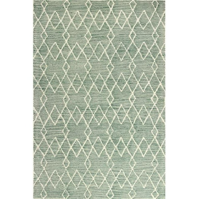 Bashian R120-SAG-5X7.6-CL154 5 ft. x 7 ft. 6 in. Venezia Contemporary 100 Percentage Wool Hand Tufted Rectangle Area Rug, Sage