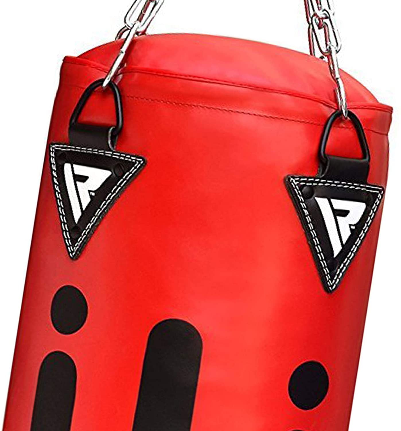 RDX Punching Bag Unfilled Set Kick Boxing MMA Training Gloves Heavy Punchinging Mitts Hanging Chain wall Bracket Muay Thai 4PC Martial Arts 4FT 5FT