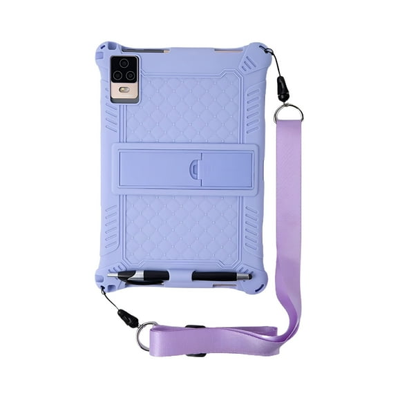 GJX 10.1'' Universal Soft Silicone Case For 10 10.1inch Android Tablet PC Shockproof Solid Color Back Stand Cover 2416cm/9.56.4inch
