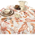 thumbnail image 5 of Fall Thanksgiving Tablecloth,Pumpkin Paisley Orange Brown Thanksgiving Table cloths 60 x 60 for Harvest Festival Decor,Perfect for Kitchen Dinner, Restaurant ,Outdoor Holiday Picnic Table Cover, 5 of 6