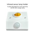 thumbnail image 4 of Adjustable E27 Motion Sensing Socket LED Bulb Light E27 Base Human Body Sensing Lamp Holder Easy to Installation, 4 of 4