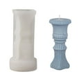thumbnail image 1 of 3D Candle Silicone Mold Roman Column Shape  Ancient Greek Pillar Candle Mold  Diy Candle Plaster Soap Craft Making Tool, 1 of 5