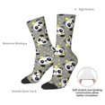 thumbnail image 4 of Logiee Panda With Crown And Stars Print Adult Socks for Men & Women,Calf Socks, Ankle Socks,Boots Socks,Breathable Casual Sock,Unisex Crew Socks, 4 of 6