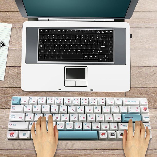 Tecla de sublimación PBT Accesorios para PC de oficina en casa, piezas XDA de altura, 127 Uds., teclas de sublimación PBT, tapas de teclas de teclado mecánico para interruptores MX Barbie Nuevos Originales
