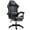 Black, variant on BUPPLEE Ergonomic Adjustable PVC Game Desk Chair, 360° Swivel & 90°-135° Recline, Height Adjustable Office Chair for Home, Red, Blue, Black, White